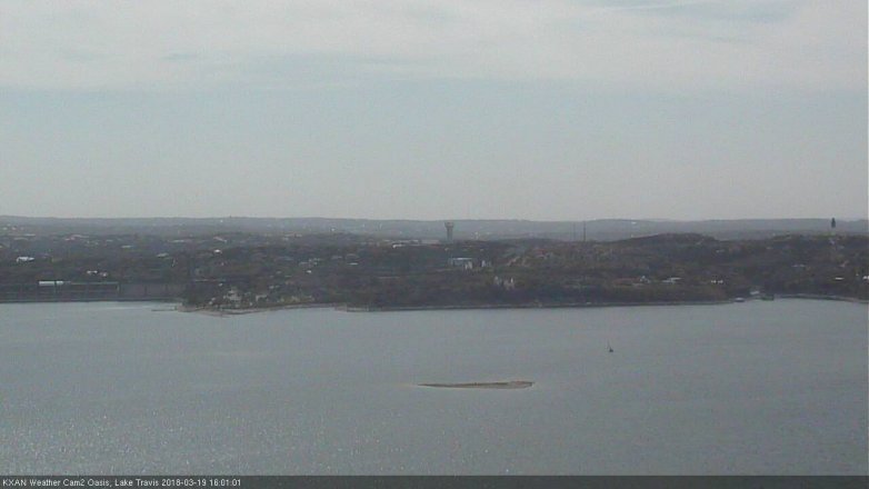 Lake Travis webcam, March 19, 2018 3:10 PM CT