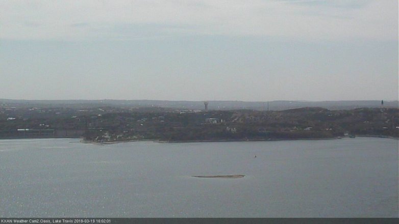 Lake Travis webcam, March 19, 2018 3:30 PM CT