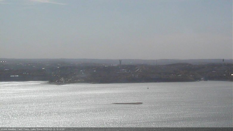 Lake Travis webcam, March 19, 2018 3:40 PM CT