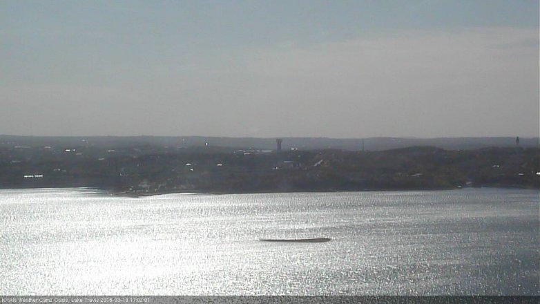 Lake Travis webcam, March 19, 2018 4:05 PM CT