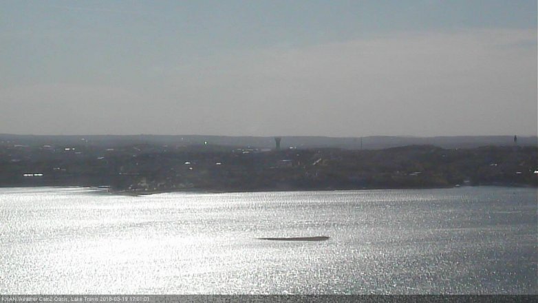 Lake Travis webcam, March 19, 2018 4:20 PM CT