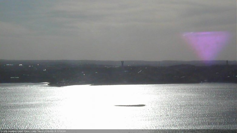 Lake Travis webcam, March 19, 2018 4:35 PM CT