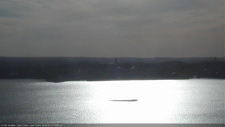 Lake Travis webcam, March 19, 2018 5:15 PM CT