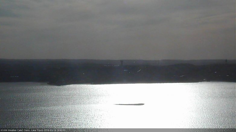 Lake Travis webcam, March 19, 2018 5:30 PM CT