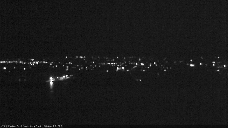 Lake Travis webcam, March 19, 2018 8:55 PM CT