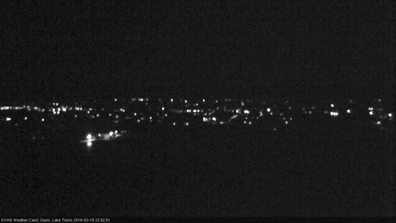 Lake Travis webcam, March 19, 2018 9:10 PM CT