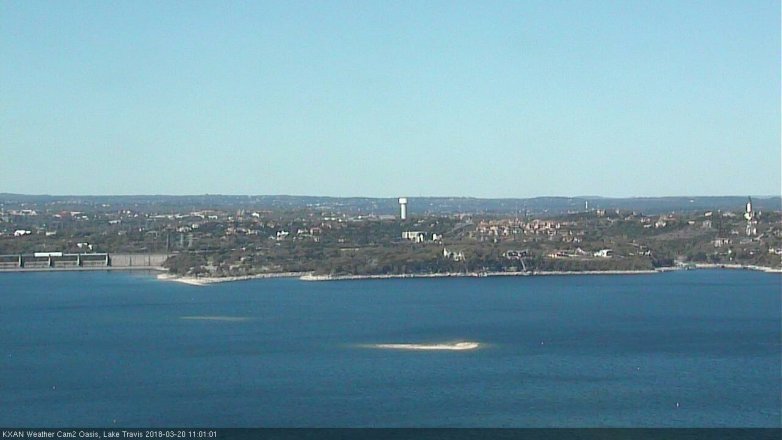 Lake Travis webcam, March 20, 2018 10:05 AM CT