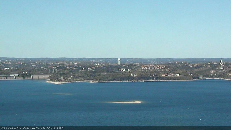 Lake Travis webcam, March 20, 2018 10:20 AM CT