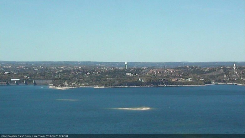 Lake Travis webcam, March 20, 2018 11:25 AM CT