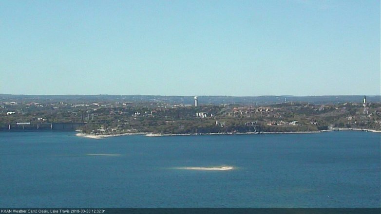 Lake Travis webcam, March 20, 2018 11:55 AM CT