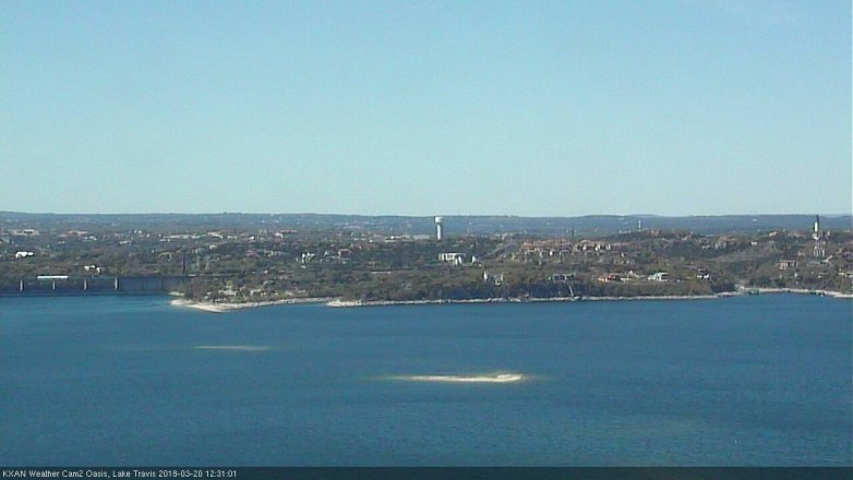 Lake Travis webcam, March 20, 2018 12:00 PM CT