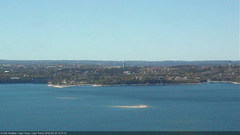 Lake Travis webcam, March 20, 2018 12:40 PM CT