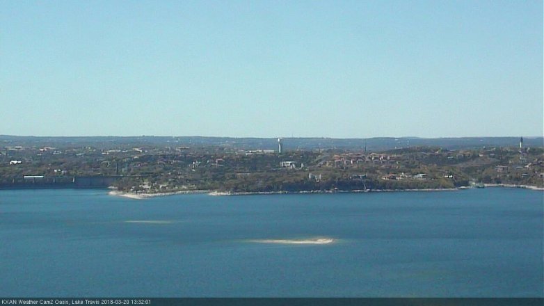 Lake Travis webcam, March 20, 2018 1:00 PM CT