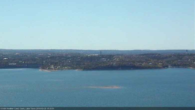 Lake Travis webcam, March 20, 2018 2:45 PM CT