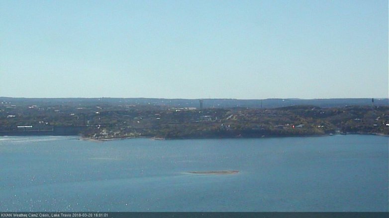 Lake Travis webcam, March 20, 2018 3:05 PM CT
