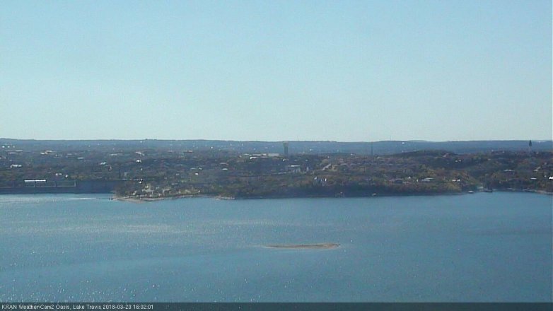 Lake Travis webcam, March 20, 2018 3:10 PM CT
