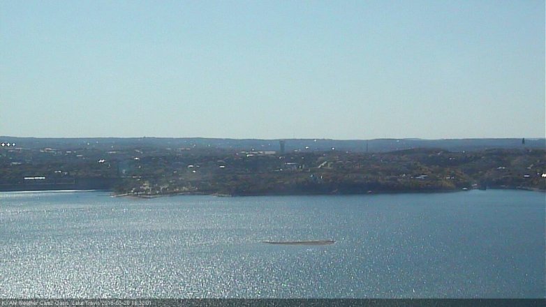 Lake Travis webcam, March 20, 2018 3:40 PM CT