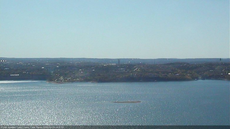 Lake Travis webcam, March 20, 2018 3:55 PM CT