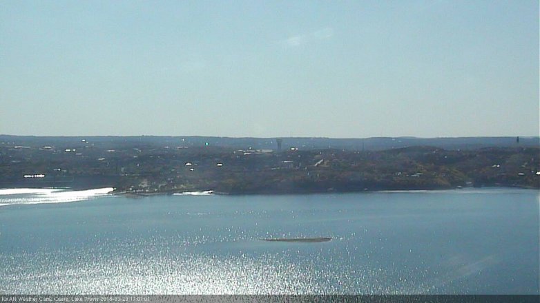 Lake Travis webcam, March 20, 2018 4:30 PM CT