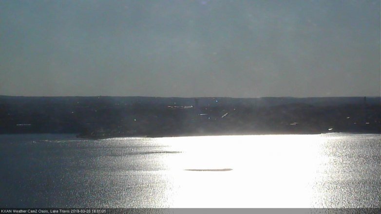 Lake Travis webcam, March 20, 2018 5:15 PM CT