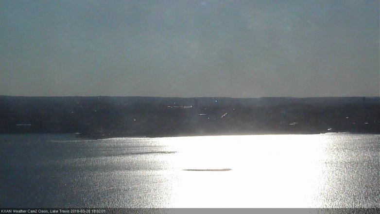 Lake Travis webcam, March 20, 2018 5:20 PM CT