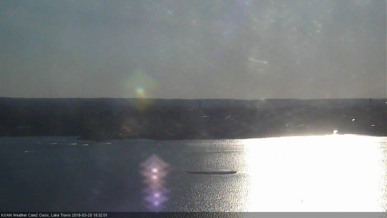 Lake Travis webcam, March 20, 2018 5:45 PM CT