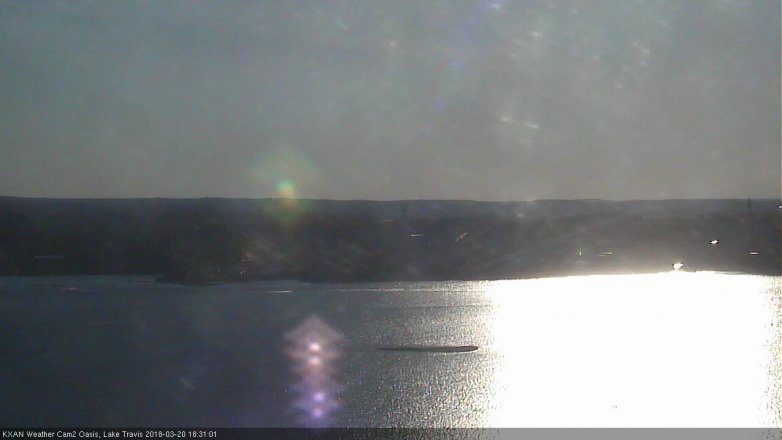 Lake Travis webcam, March 20, 2018 6:00 PM CT