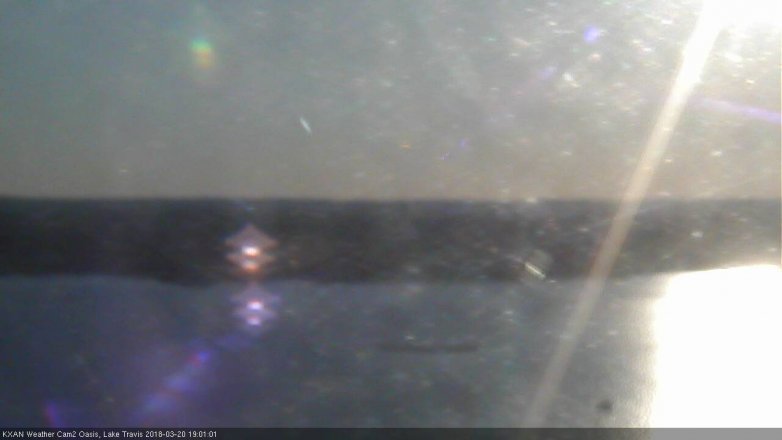 Lake Travis webcam, March 20, 2018 6:10 PM CT