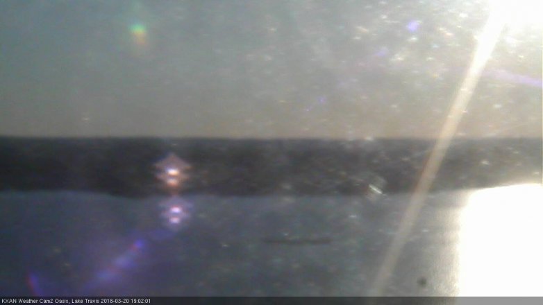 Lake Travis webcam, March 20, 2018 6:30 PM CT