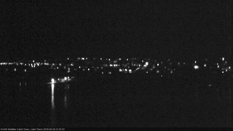Lake Travis webcam, March 20, 2018 8:20 PM CT