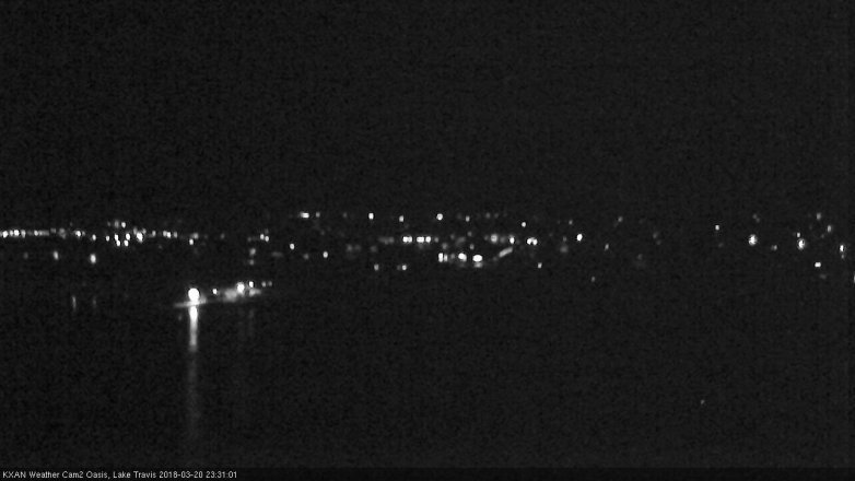 Lake Travis webcam, March 20, 2018 10:35 PM CT