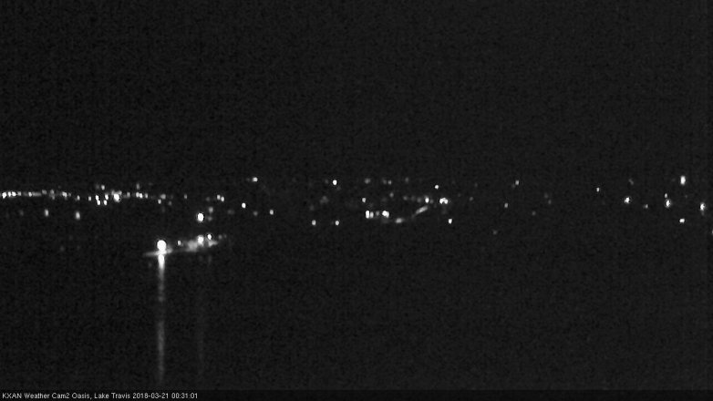 Lake Travis webcam, March 20, 2018 11:55 PM CT