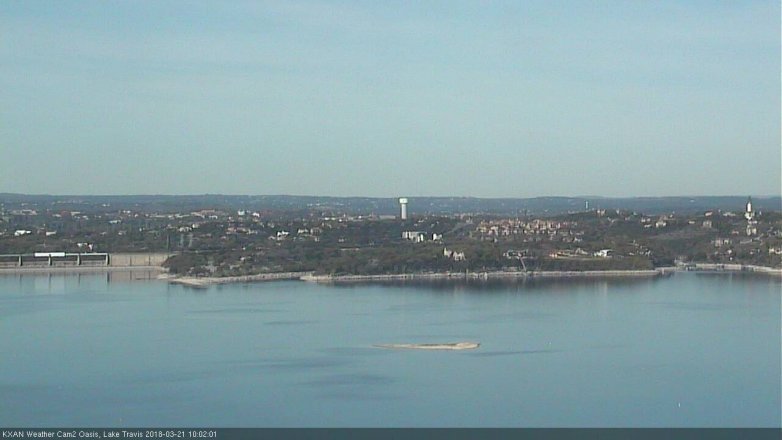 Lake Travis webcam, March 21, 2018 9:05 AM CT