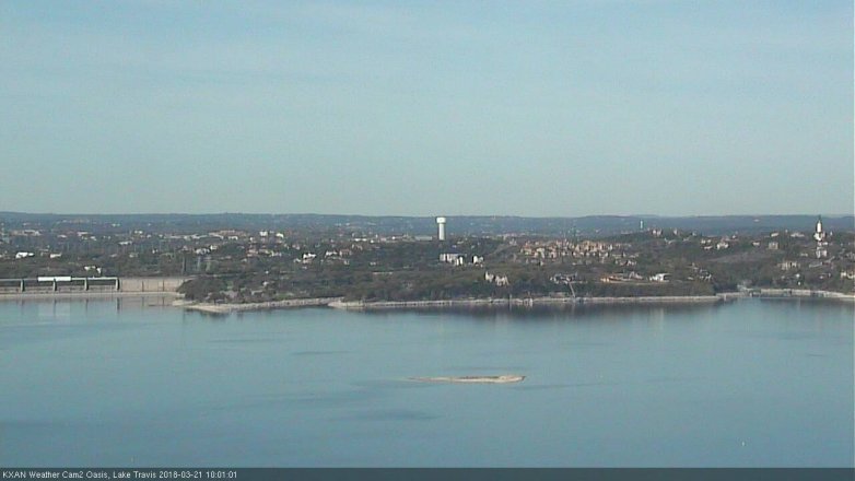 Lake Travis webcam, March 21, 2018 9:25 AM CT