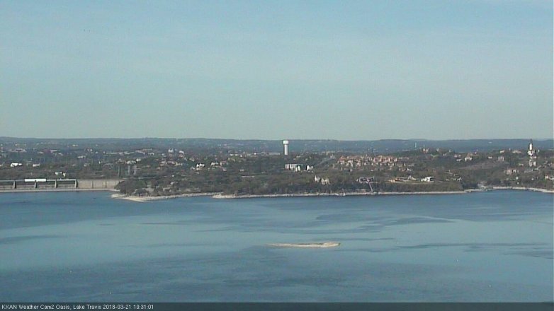 Lake Travis webcam, March 21, 2018 9:55 AM CT