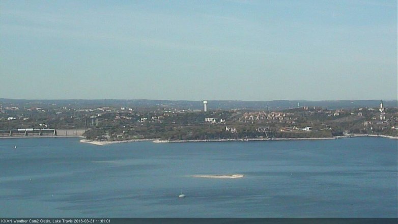 Lake Travis webcam, March 21, 2018 10:15 AM CT