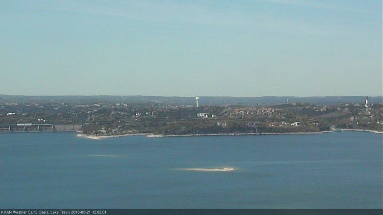 Lake Travis webcam, March 21, 2018 11:05 AM CT