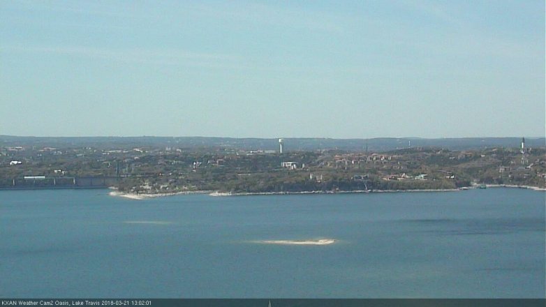 Lake Travis webcam, March 21, 2018 12:15 PM CT
