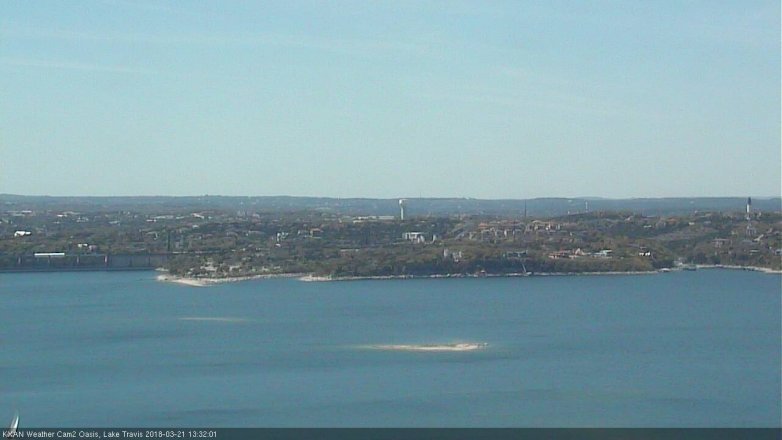Lake Travis webcam, March 21, 2018 12:35 PM CT