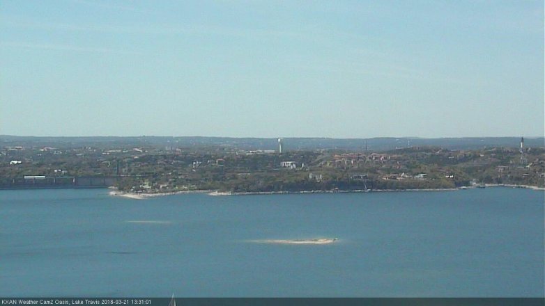 Lake Travis webcam, March 21, 2018 12:45 PM CT