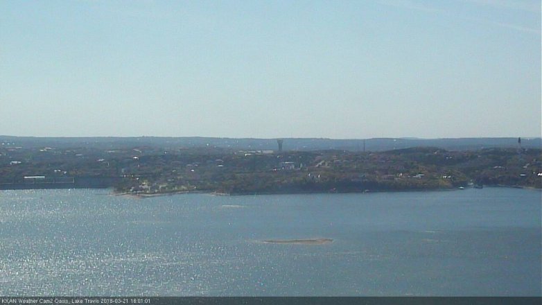 Lake Travis webcam, March 21, 2018 3:20 PM CT