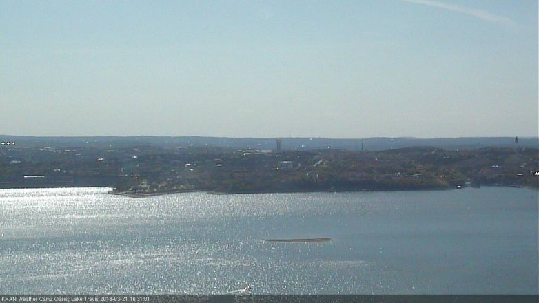 Lake Travis webcam, March 21, 2018 3:40 PM CT