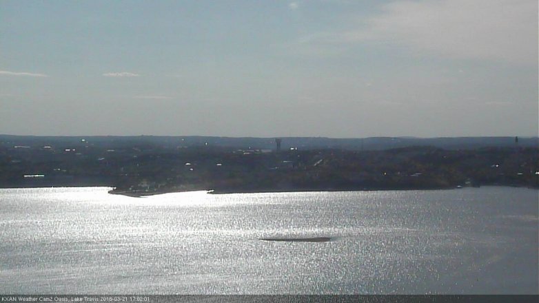 Lake Travis webcam, March 21, 2018 4:15 PM CT