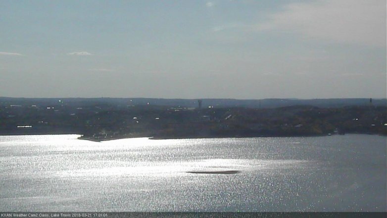 Lake Travis webcam, March 21, 2018 4:25 PM CT