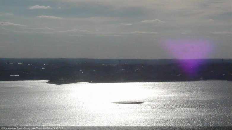 Lake Travis webcam, March 21, 2018 4:45 PM CT