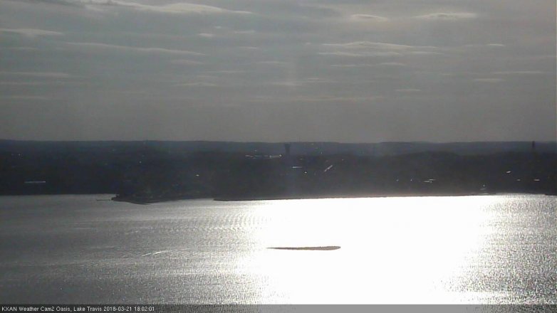 Lake Travis webcam, March 21, 2018 5:30 PM CT