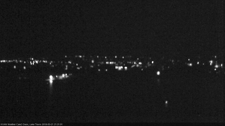 Lake Travis webcam, March 21, 2018 8:40 PM CT