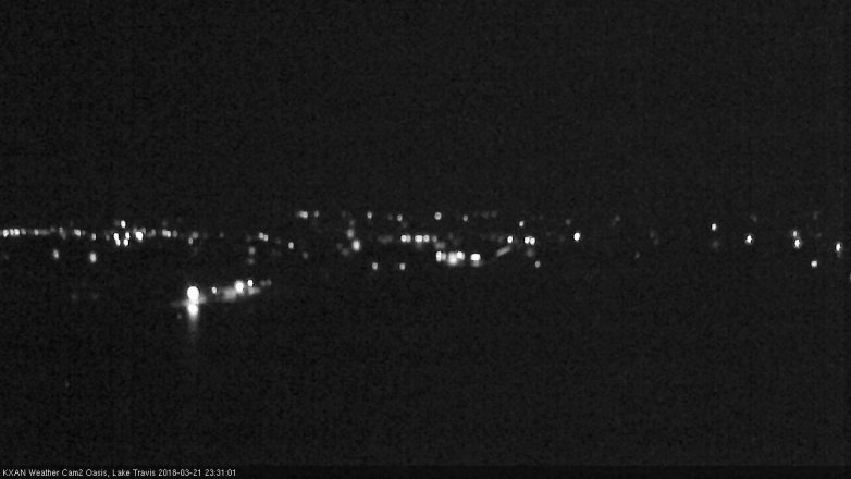 Lake Travis webcam, March 21, 2018 10:55 PM CT