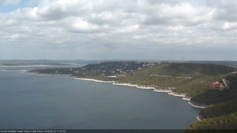 Lake Travis webcam, March 22, 2018 10:20 AM CT