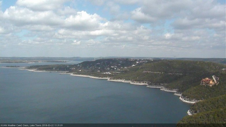 Lake Travis webcam, March 22, 2018 10:45 AM CT